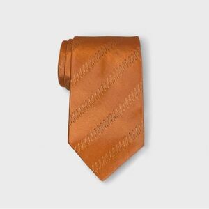 Vintage 90’s Loewe Iridescent Silk Tie In Orange Sherbert
